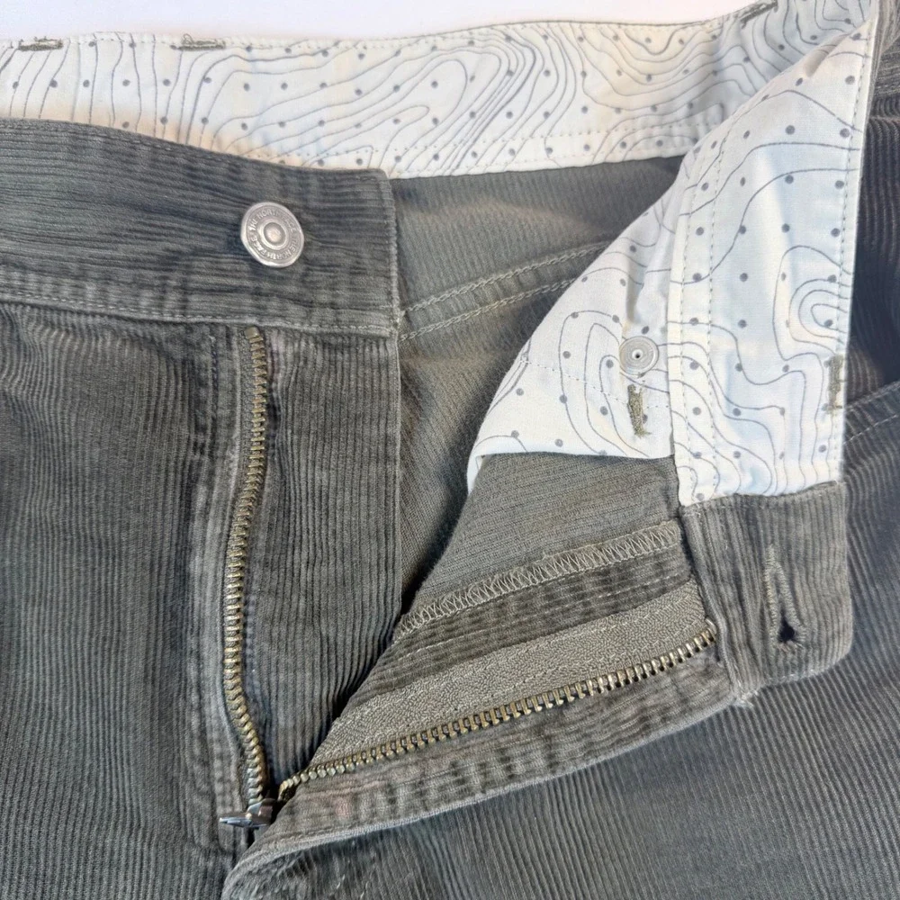 The North Face Corduroy Pants Mens 32 Olive Wide Leg‎ Skater Y2K Baggy Workwear